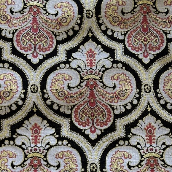 Talbots Skirt Brocade Silk Blend Medallion Career Metallic Cream Pink Size 10 - Picture 2 of 5